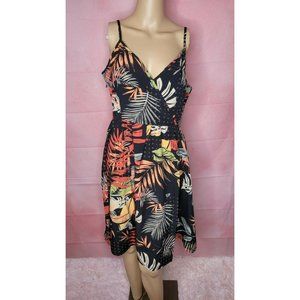 Dina Weis  Floral Print Dresses Sexy V Neck Sleeveless  NWT
